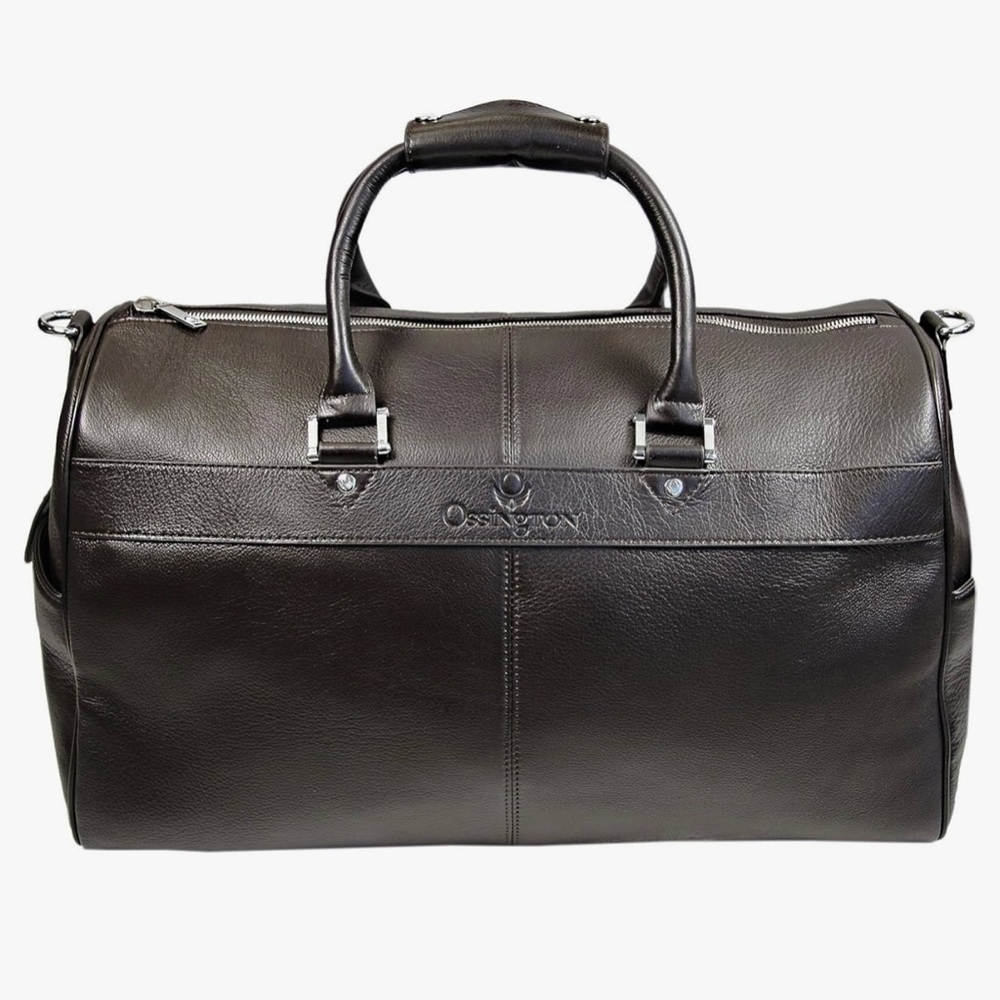 Brown Leather Duffel Bag